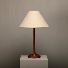 Scandinavian Art Deco Table Lamp in Teak, Denmark 1940s