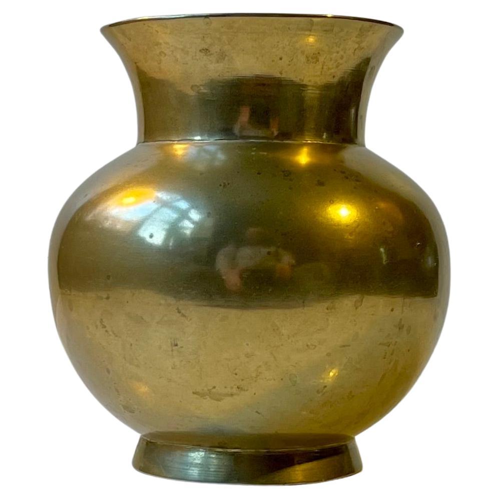 Scandinavian Art Deco Vase in Bronze, 1930s