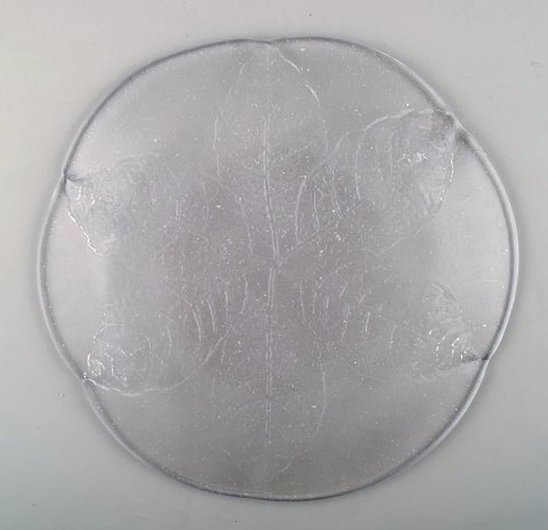 Scandinavian Art Glass, 21 Mouth Blown Cover Plates in Art Glass For Sale 1
