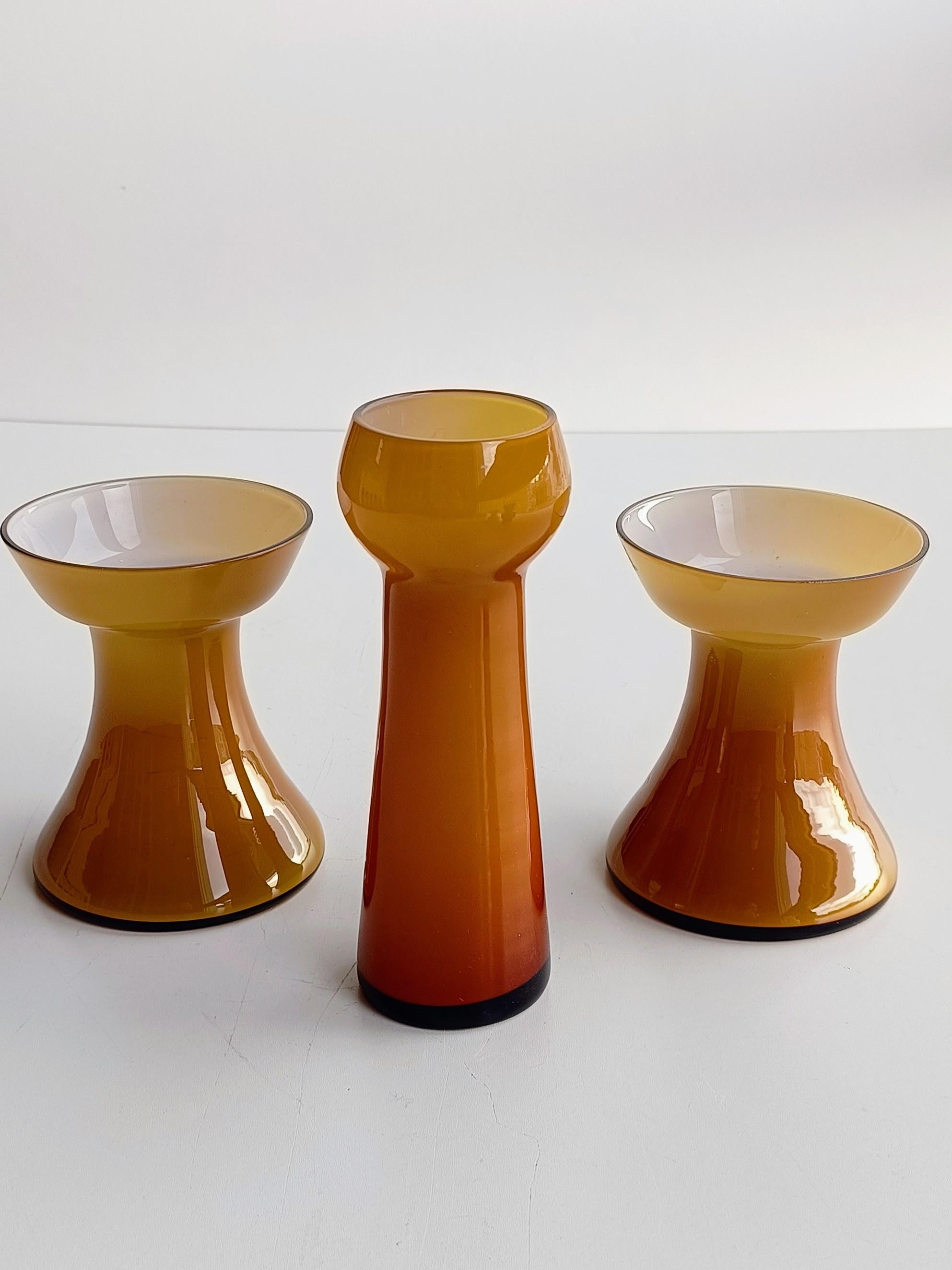 Mid-Century Modern Scandinavian Mid Century Alsterfors by Per Olof Ström Set of Candle Holders For Sale
