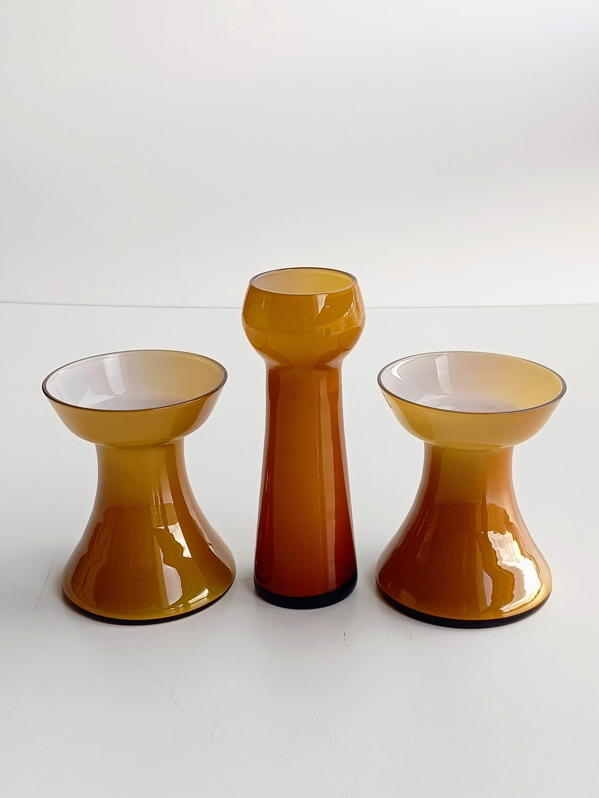 Hand-Crafted Scandinavian Mid Century Alsterfors by Per Olof Ström Set of Candle Holders For Sale