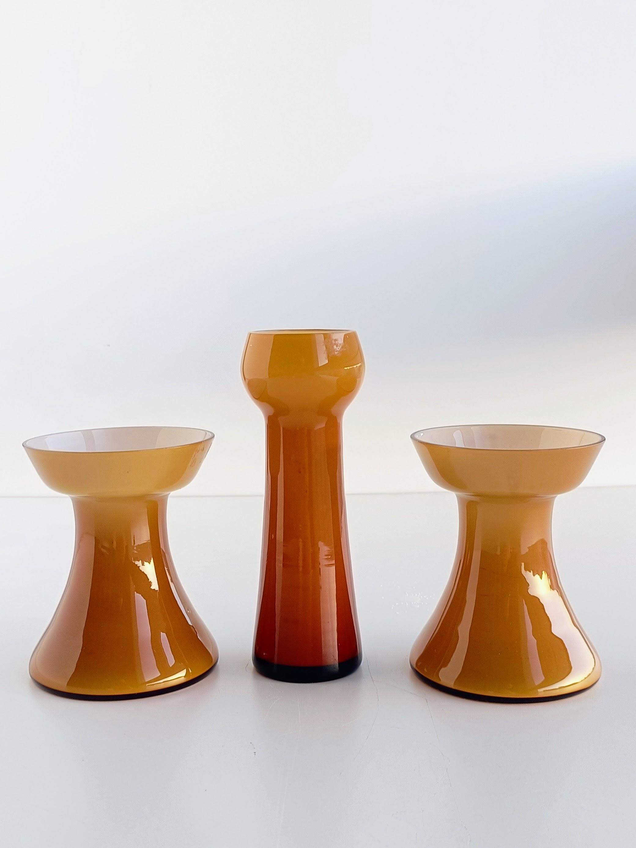 Mid-20th Century Scandinavian Mid Century Alsterfors by Per Olof Ström Set of Candle Holders For Sale