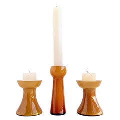 Retro Scandinavian Mid Century Alsterfors by Per Olof Ström Set of Candle Holders