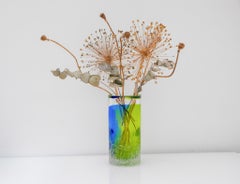 Vaso in vetro artistico scandinavo "UNIK", di Göran Wärff Kosta, Svezia