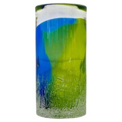 Vaso in vetro artistico scandinavo "UNIK", di Göran Wärff Kosta, Svezia