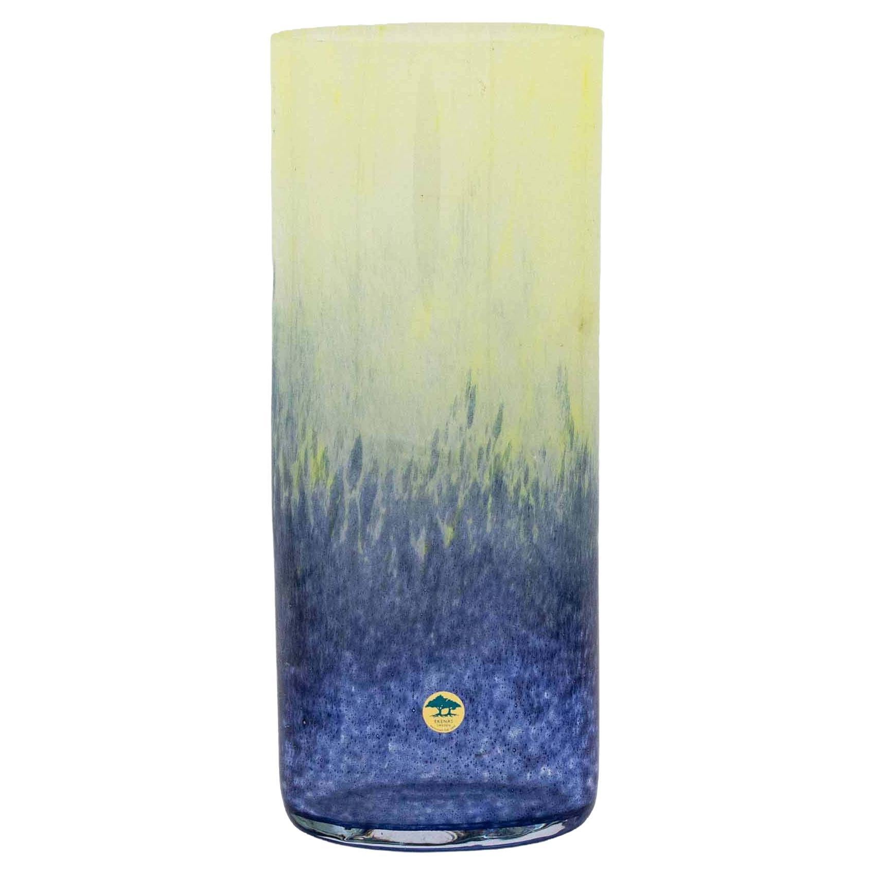 Vaso in vetro artistico scandinavo di John Orwar Lake per Ekenäs, Svezia, anni '60
