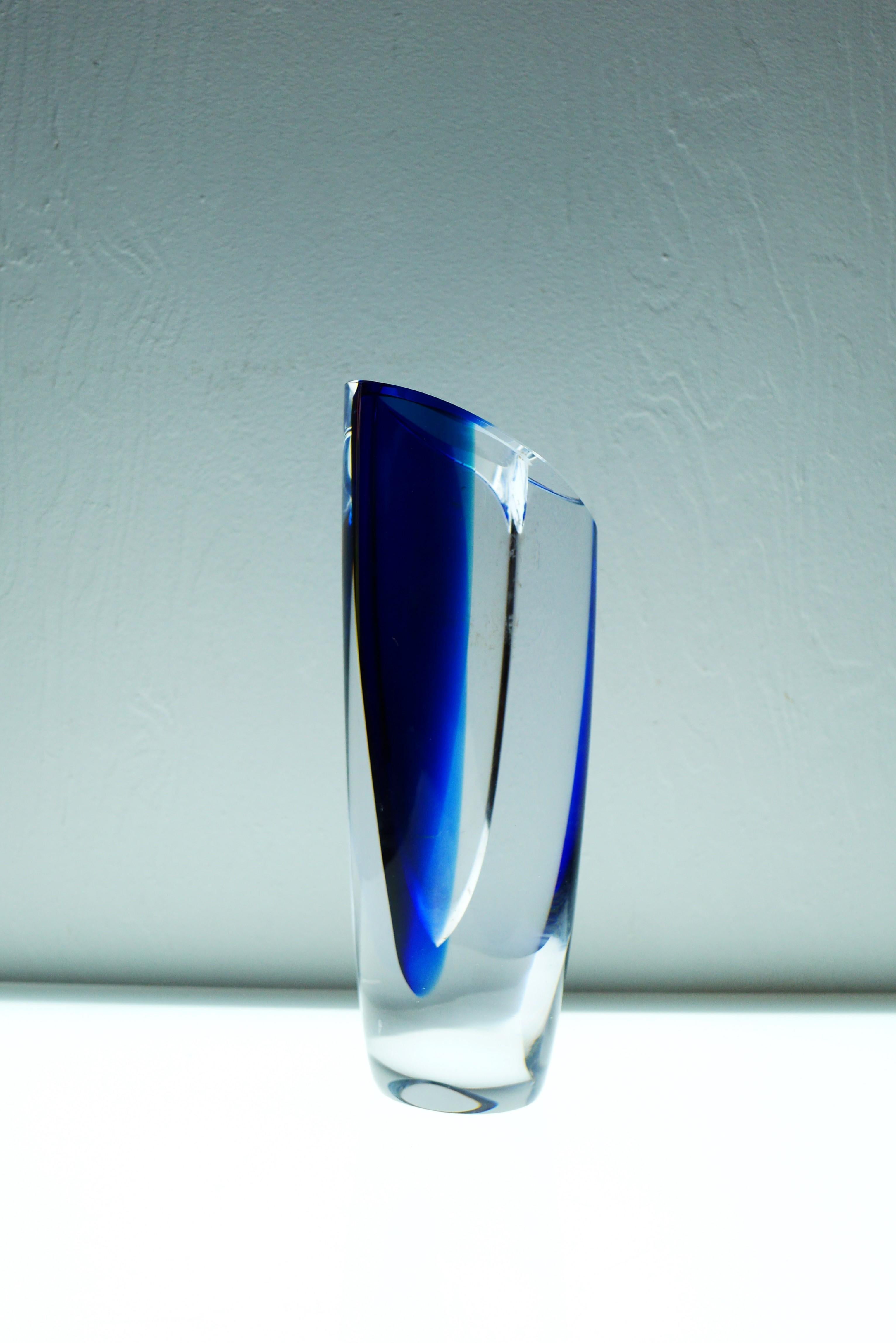 Swedish Scandinavian Art glass vase, 