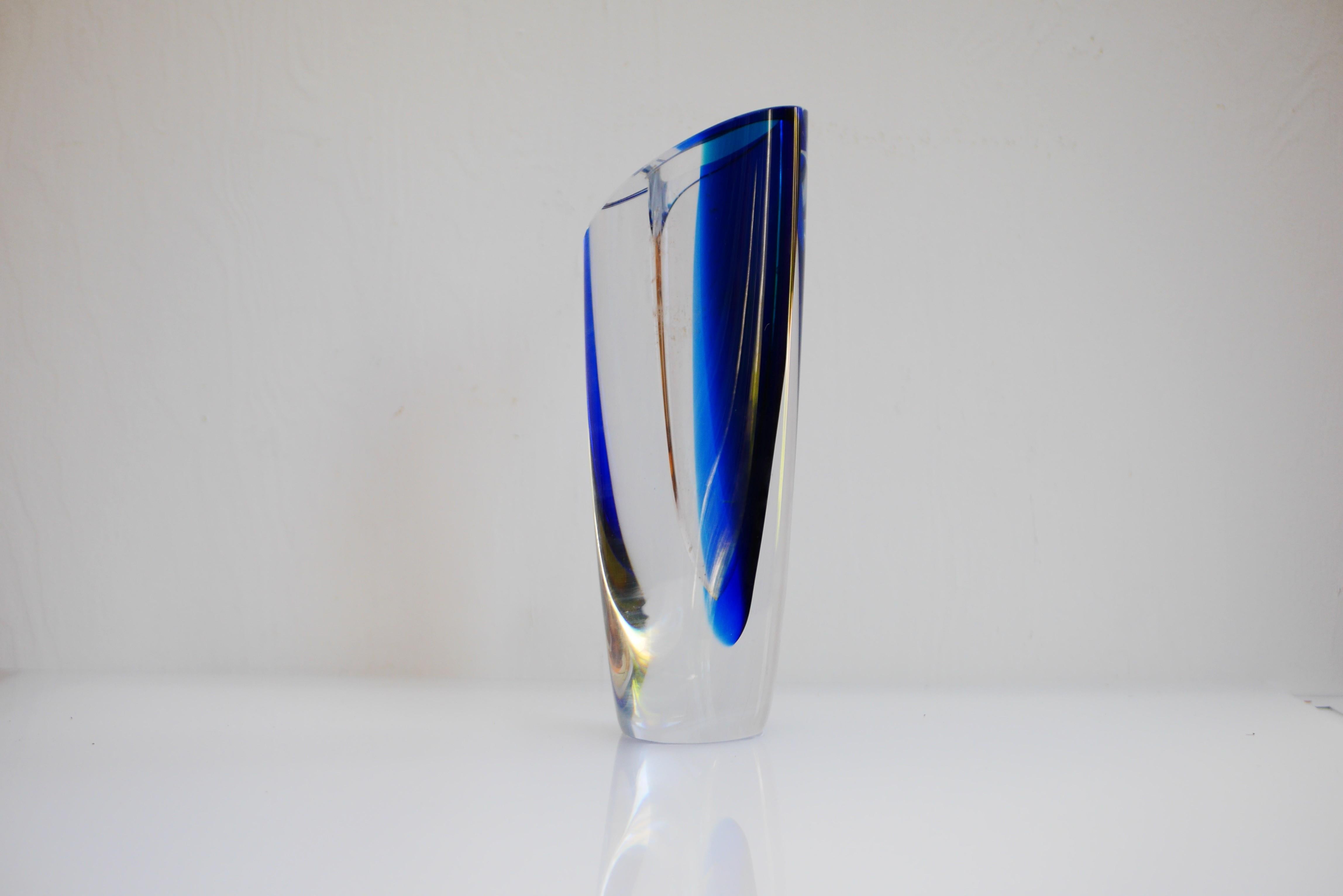 Late 20th Century Scandinavian Art glass vase, 