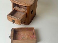 Scandinavian Art Nouveau Three-Drawer Pine Chest – Rare Rural Swedish Craftsman