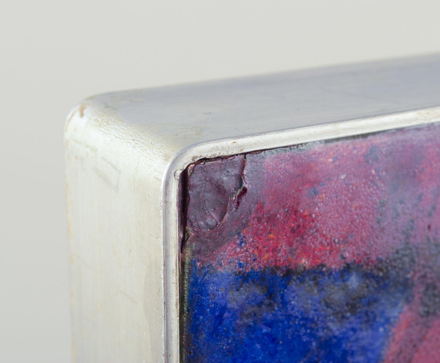 Scandinavian artist. Multicoloured abstract composition, enamel work. For Sale 1