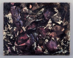 Scandinavian artist. Oil on canvas. Abstract composition. Mid-20th C.