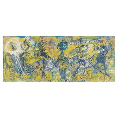 Scandinavian artist. Oil on panel. Abstract composition with a colorful palette.