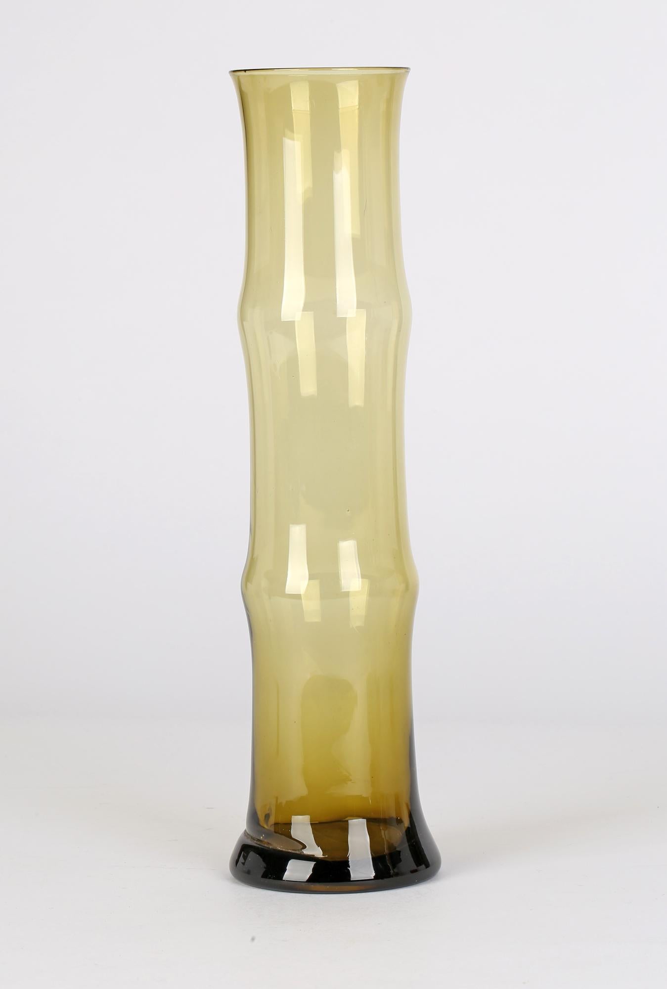 bamboo glass vase
