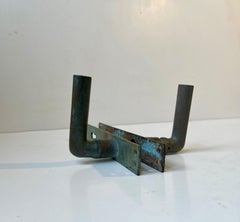 Scandinavian Bauhaus State Building Door Handles in Brass, 1930s, 8 Sets