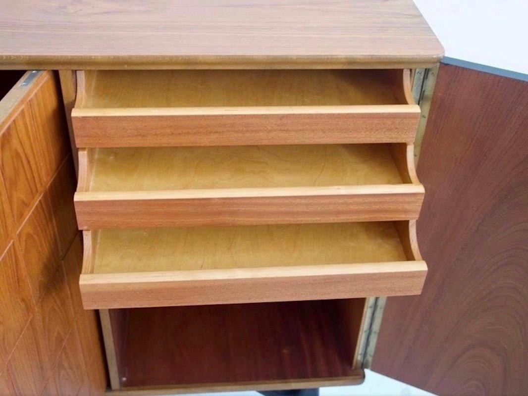 20th Century Scandinavian Beech and Teak Wood Sideboard by Tabergs Mobler For Sale
