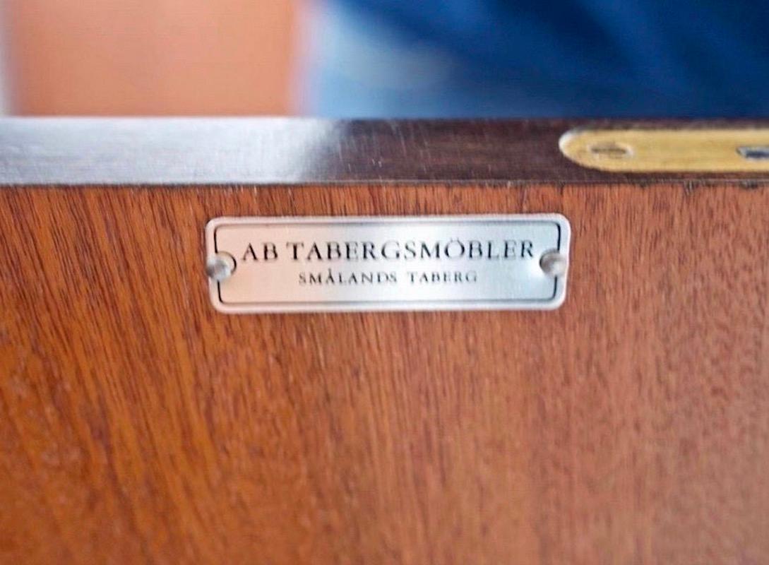 Scandinavian Beech and Teak Wood Sideboard by Tabergs Mobler For Sale 1