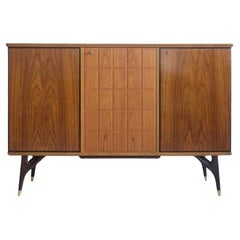 Scandinavian Beech and Teak Wood Sideboard by Tabergs Mobler