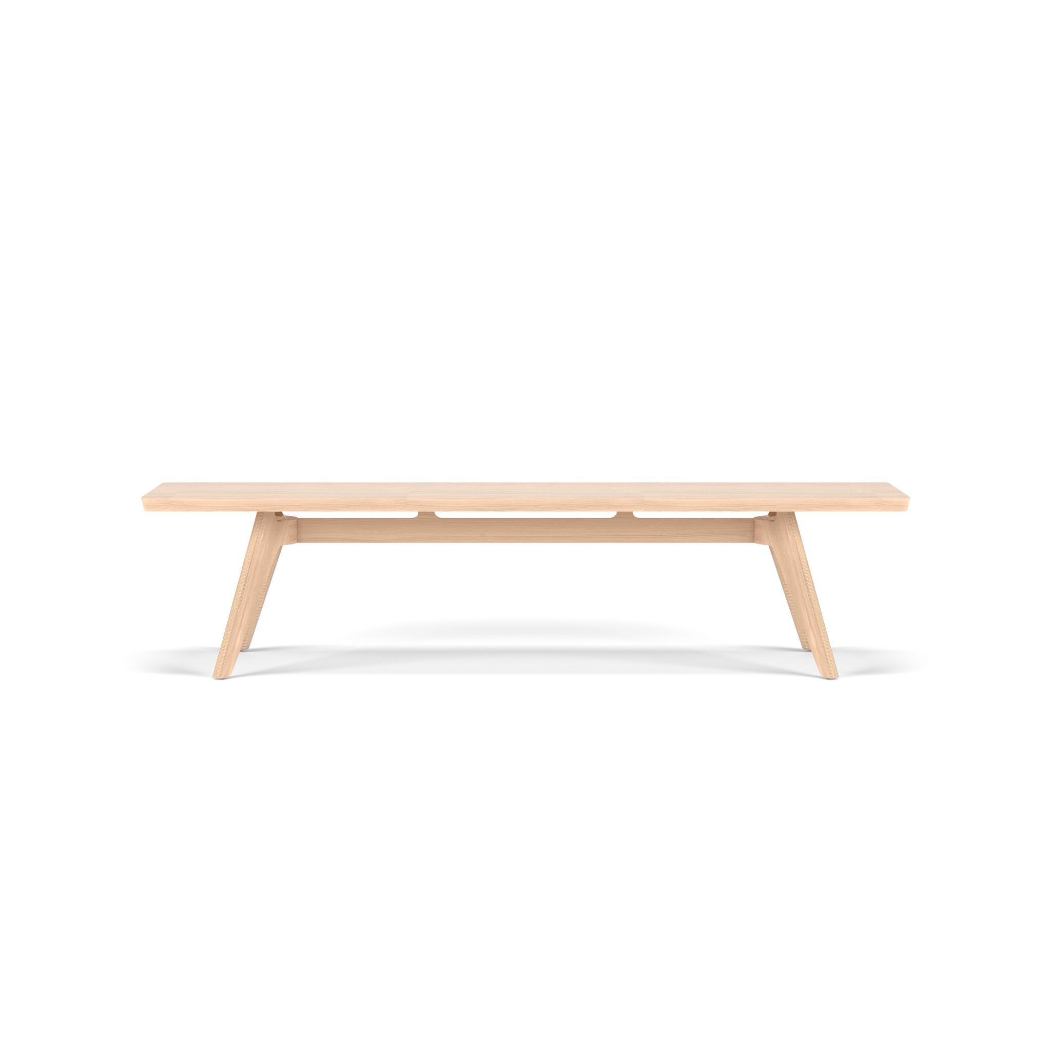 Chêne Banc scandinave « Lavita » de Poiat, chêne, 170 cm  en vente