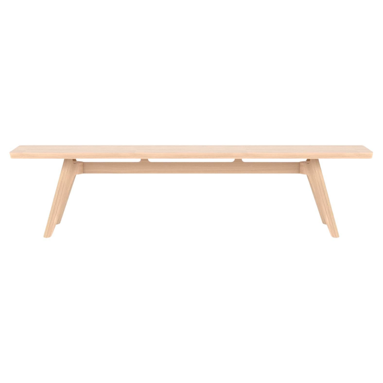 LAVITTA Bench 220 cm by Timo Mikkonen & Antti x Poiat 
Lavitta Collection 2016

Available dimensions: 
- H.42 x 170 x 32 cm 
- H.42 x 220 x 32 cm 

Wood finishes : Oak or Dark oak

Model shown: 
- H.42 x 220 x 32 cm
- Oak

The Lavitta Bench is a
