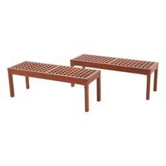 Vintage Scandinavian Benches in Teak by John Vedel-Rieper for Källemo, 1960s