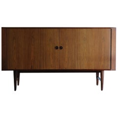 Vintage Scandinavian Big Dark Wood Sideboard, 1950s