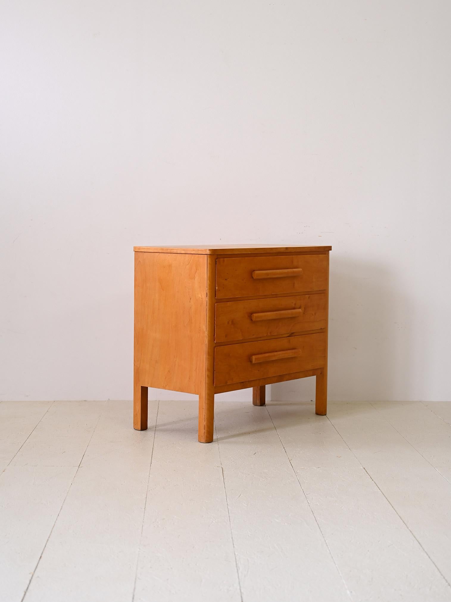 Scandinavian Modern Scandinavian birch chest of drawers