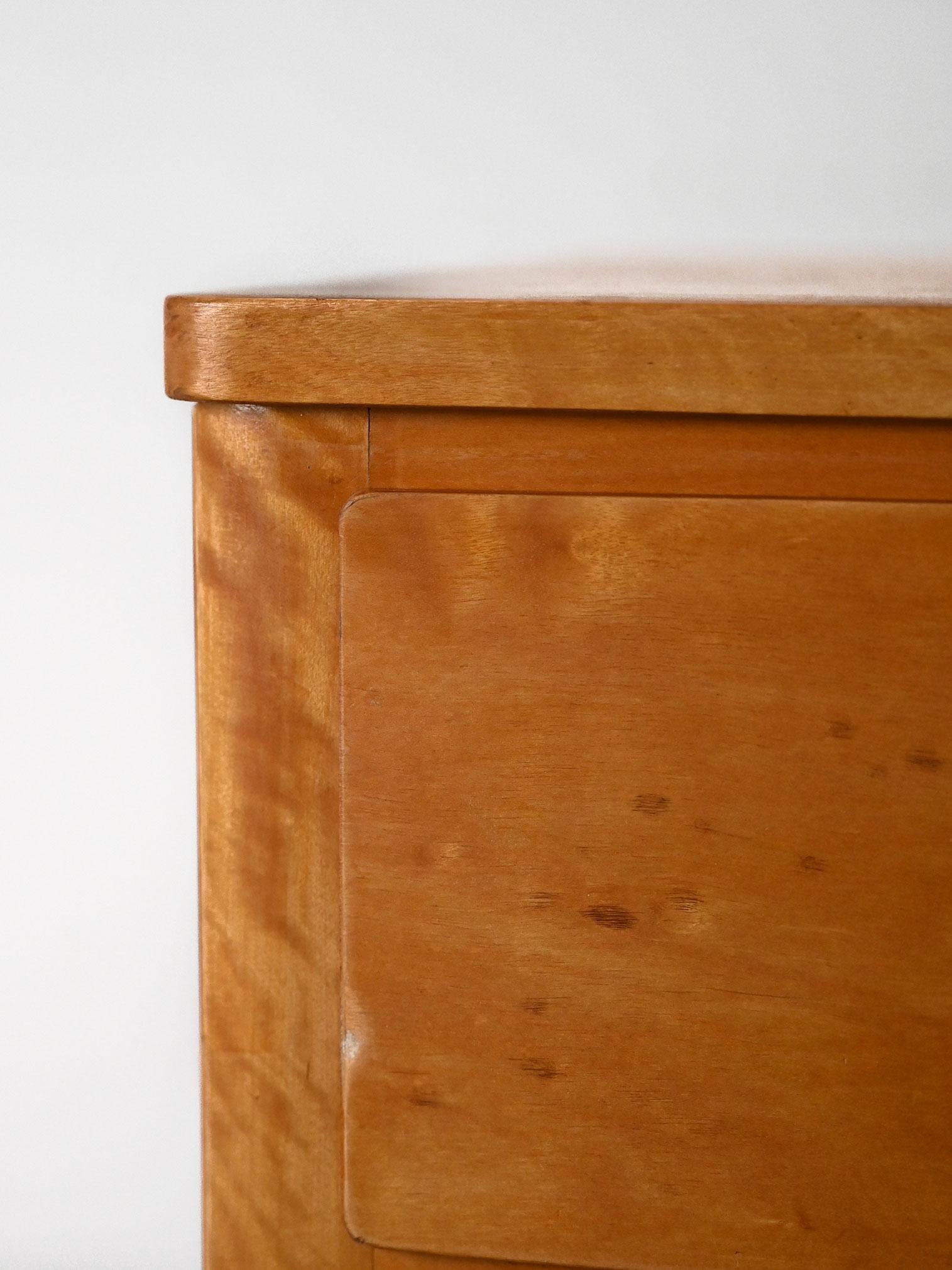 Mid-20th Century Scandinavian birch chest of drawers