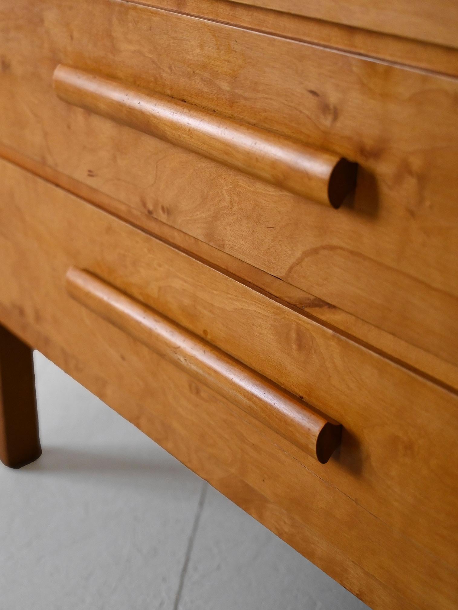 Scandinavian birch chest of drawers 3