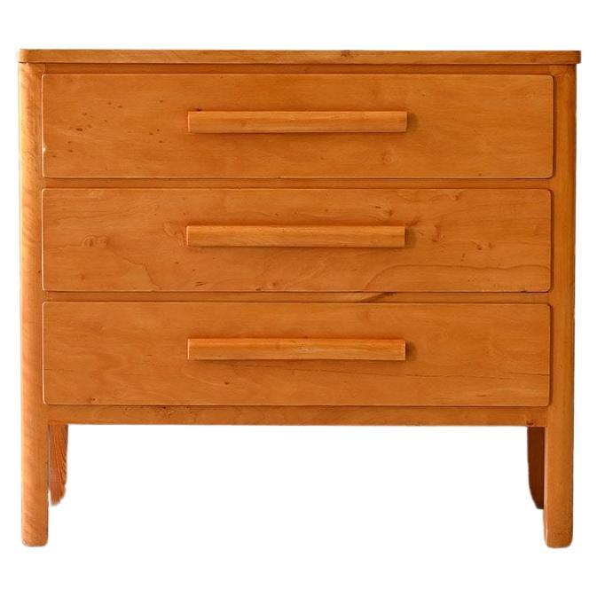 Scandinavian birch chest of drawers