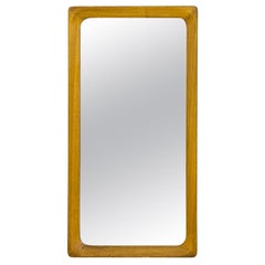 Vintage Scandinavian Birch Wall Mirror, Sweden, 1940s