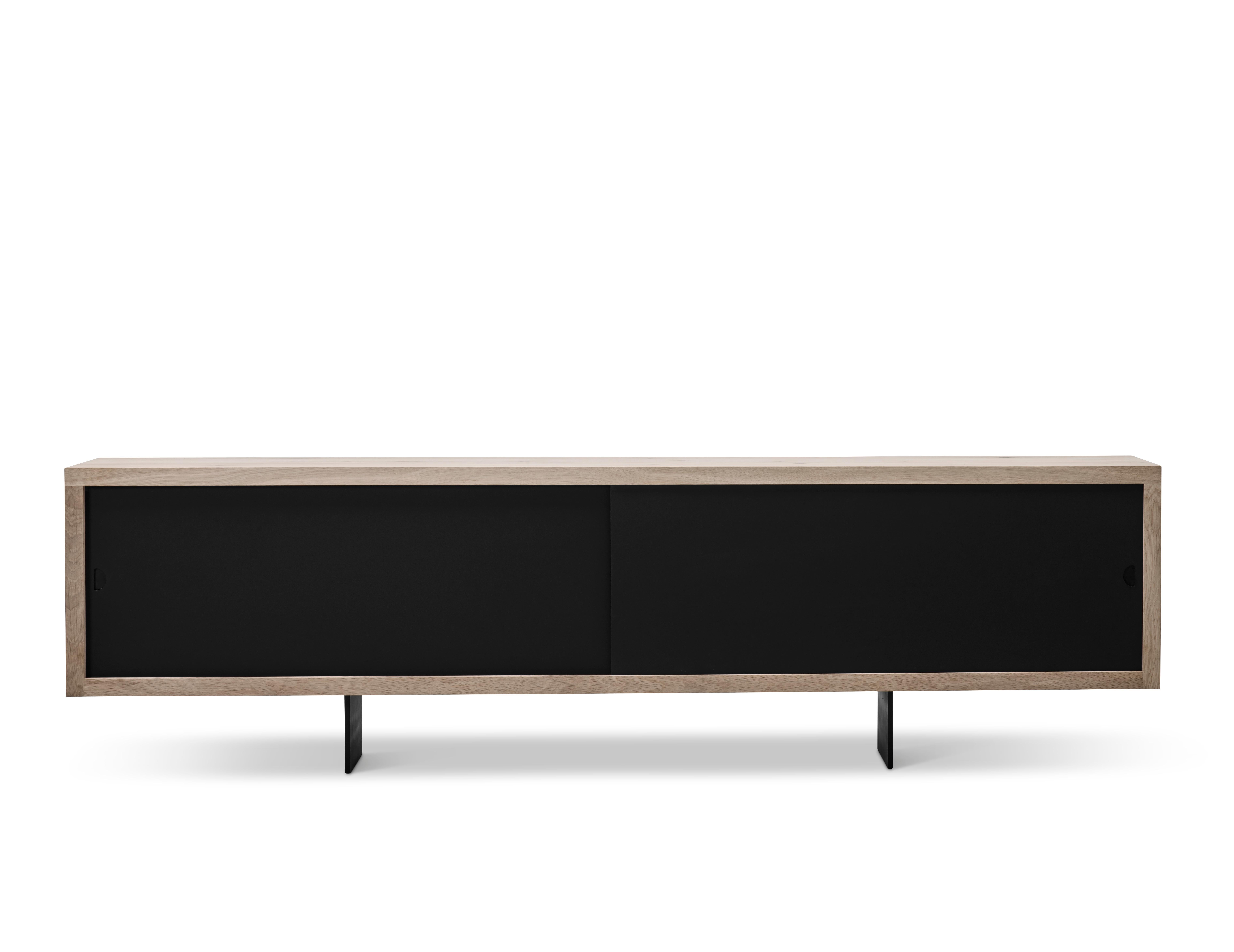 GRAND sideboard by Jacob Plejdrup for DK3, 2016

Sideboard with sliding doors, available in castoro, beige, black or white.
Dimensions: H 68 x 50 x 200

---
dk3 is known for the large plank tables, so it was obvious for designer and dk3