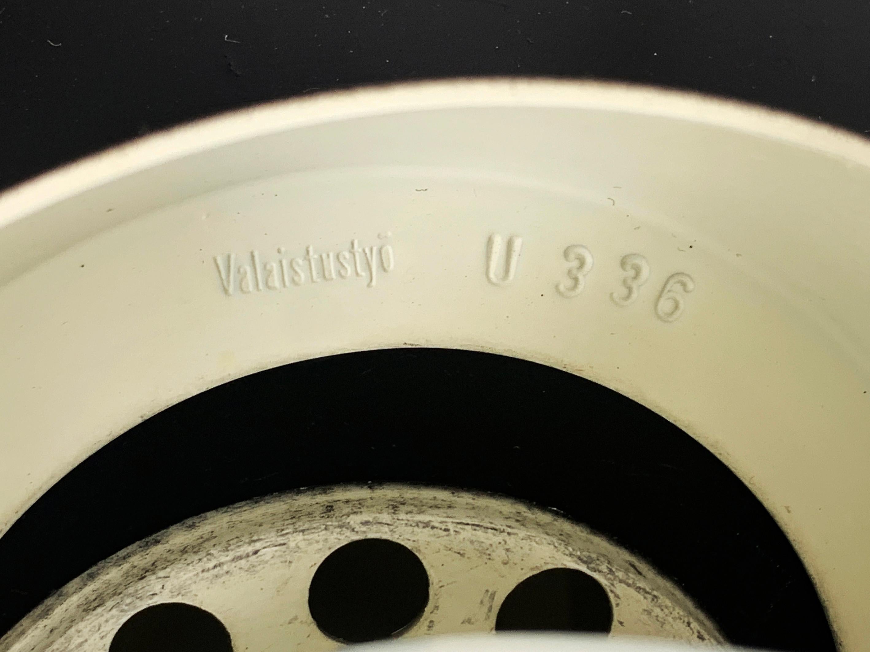 Scandinavian Black & White Pendant light, Mid-Century Modernism, Artek Finland For Sale 7