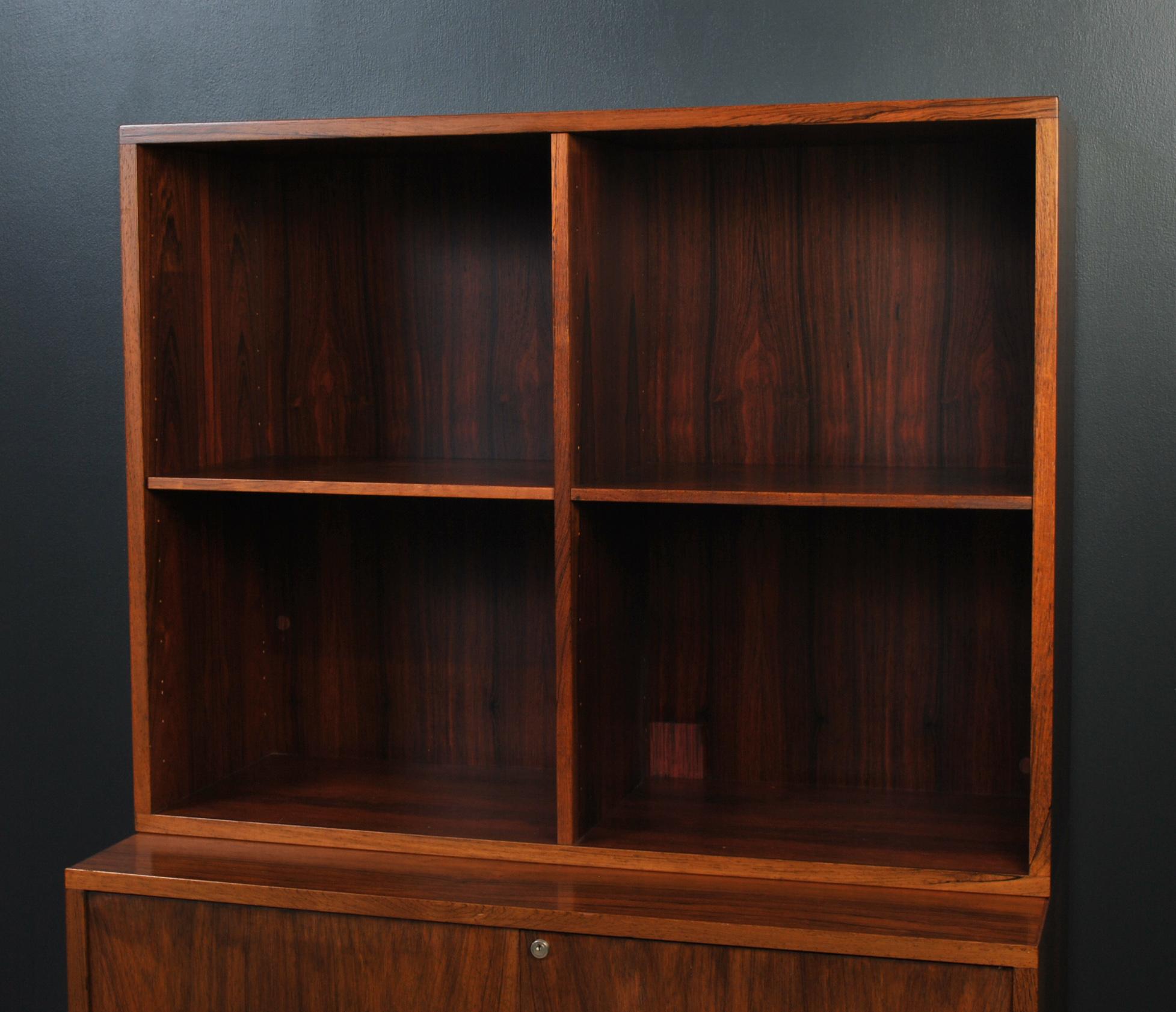 Scandinavian Bookcase Display Cabinet & Drawers 3
