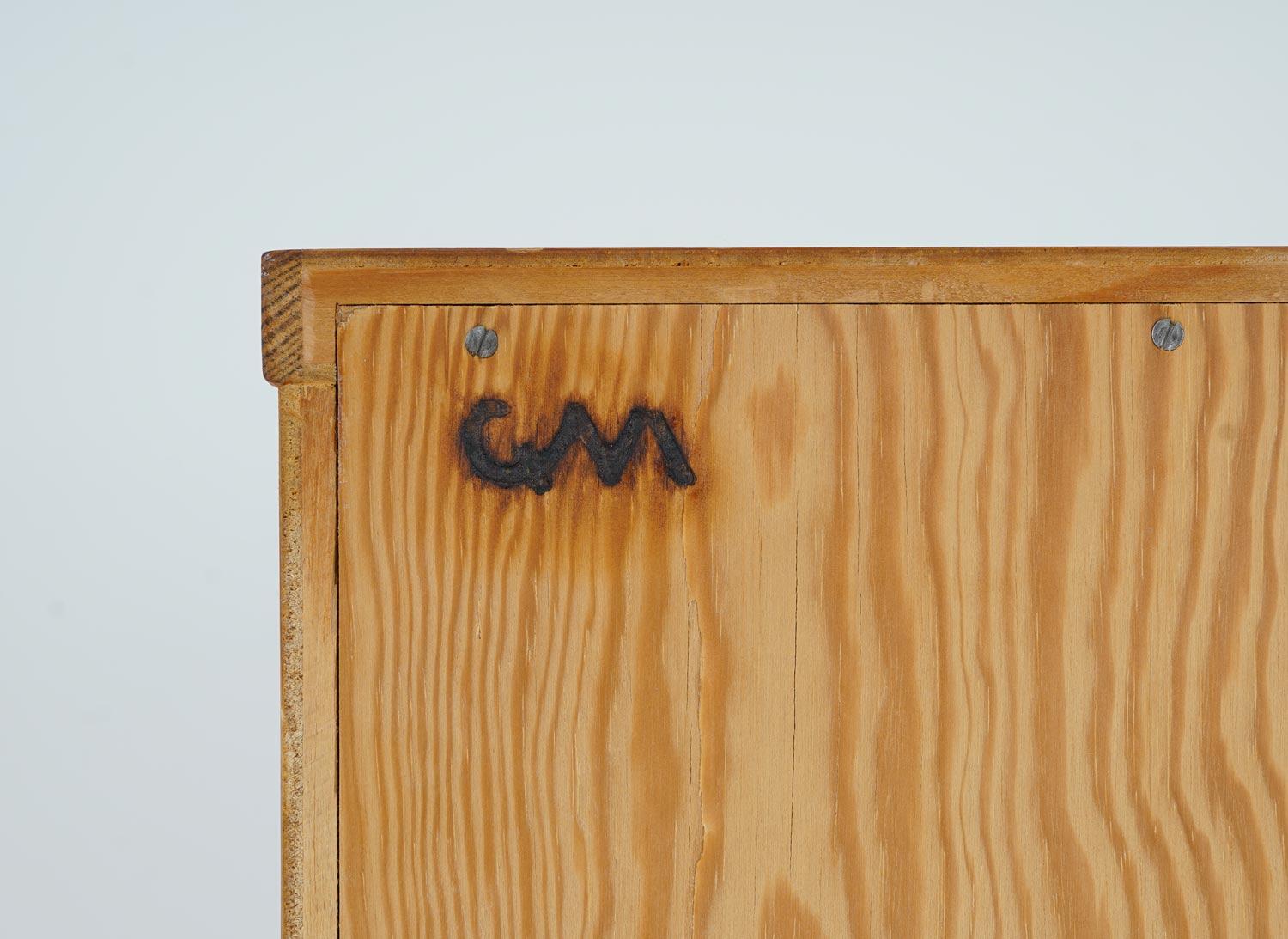 Scandinavian Bookcase in Pine by Carl Malmsten For Sale 4