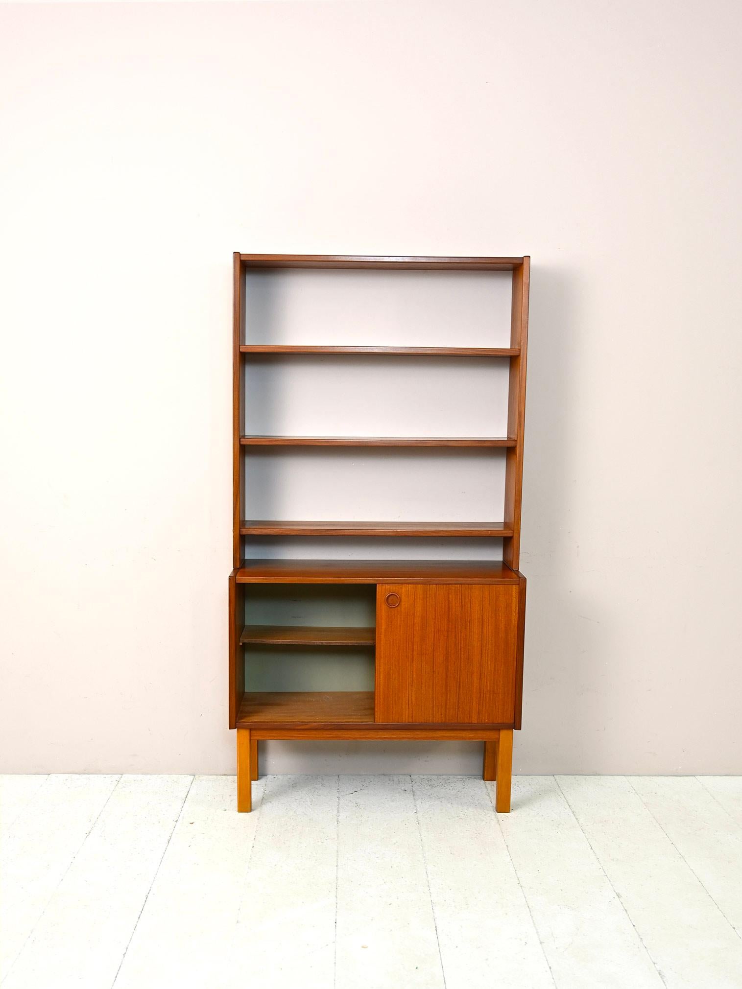Scandinavian Modern Scandinavian bookcase with cabinet For Sale