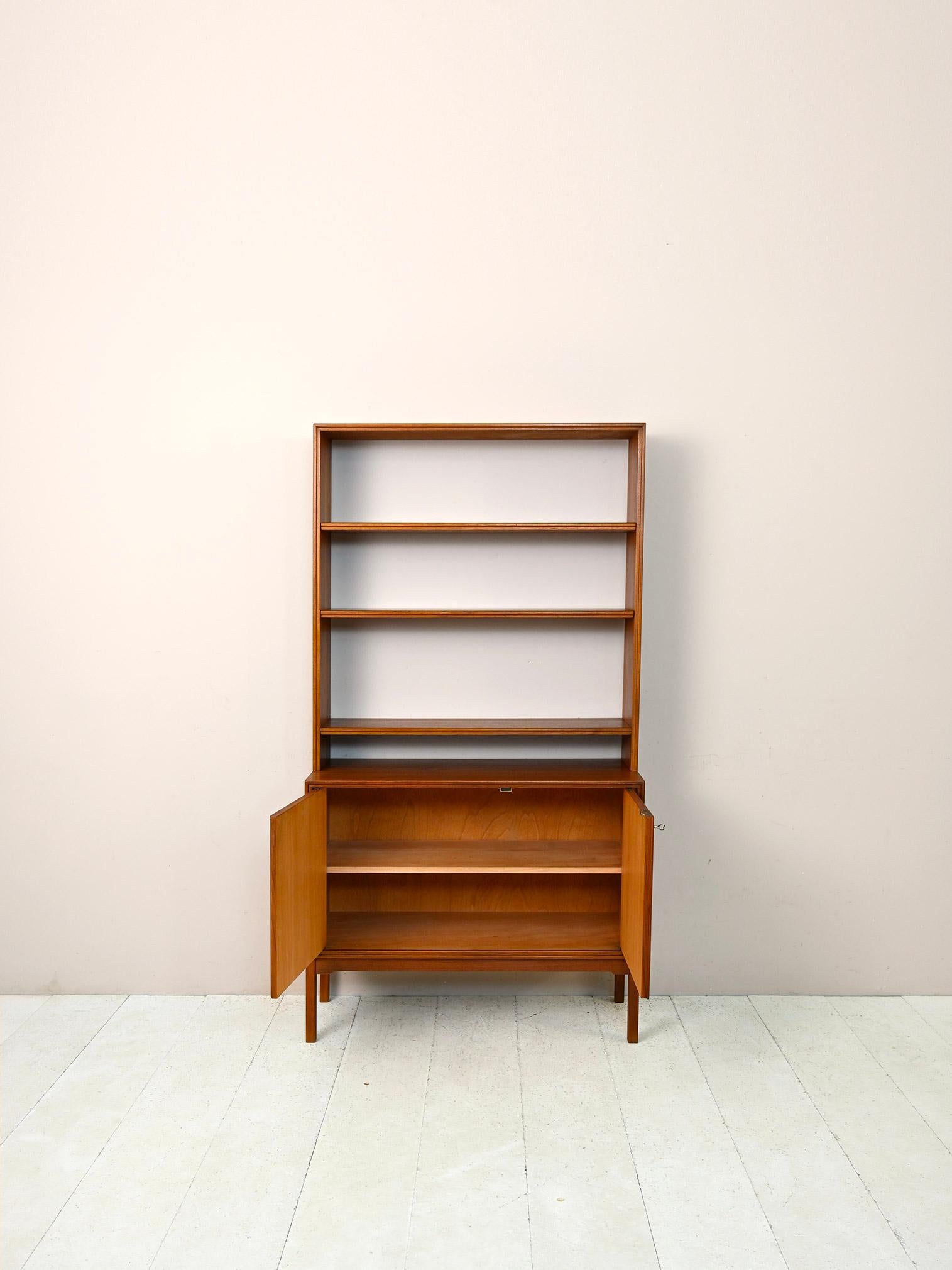 Mid-20th Century Scandinavian bookcase with cabinet For Sale