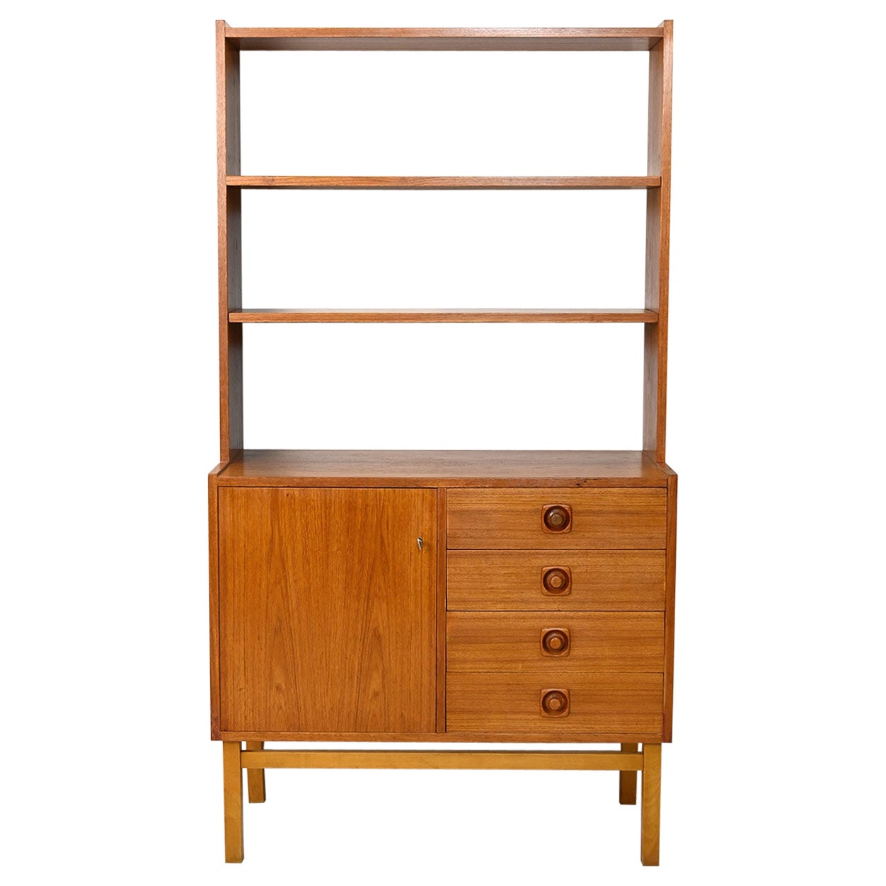 Scandinavian Bookcase with Drawers