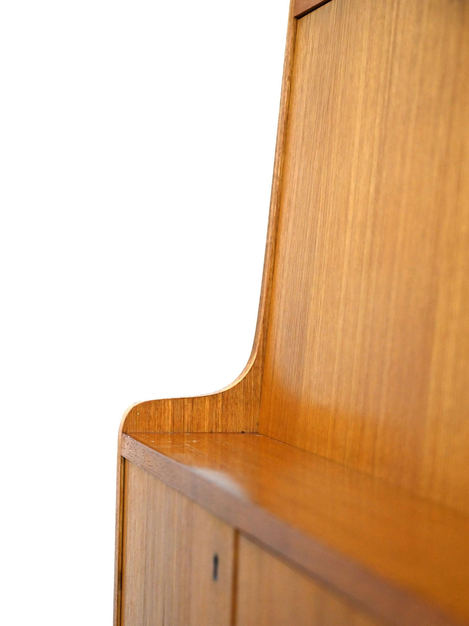 Scandinavian Bookcase with Drop-Down Desk 4