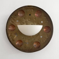 Scandinavian Brass & Copper Wall Sconce