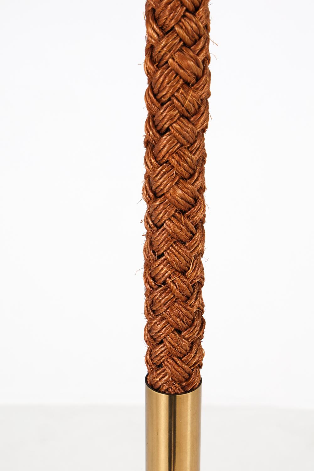 Lampadaire scandinave en laiton, vers 1960 en vente 2