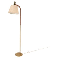 Lampadaire scandinave en laiton, vers 1960