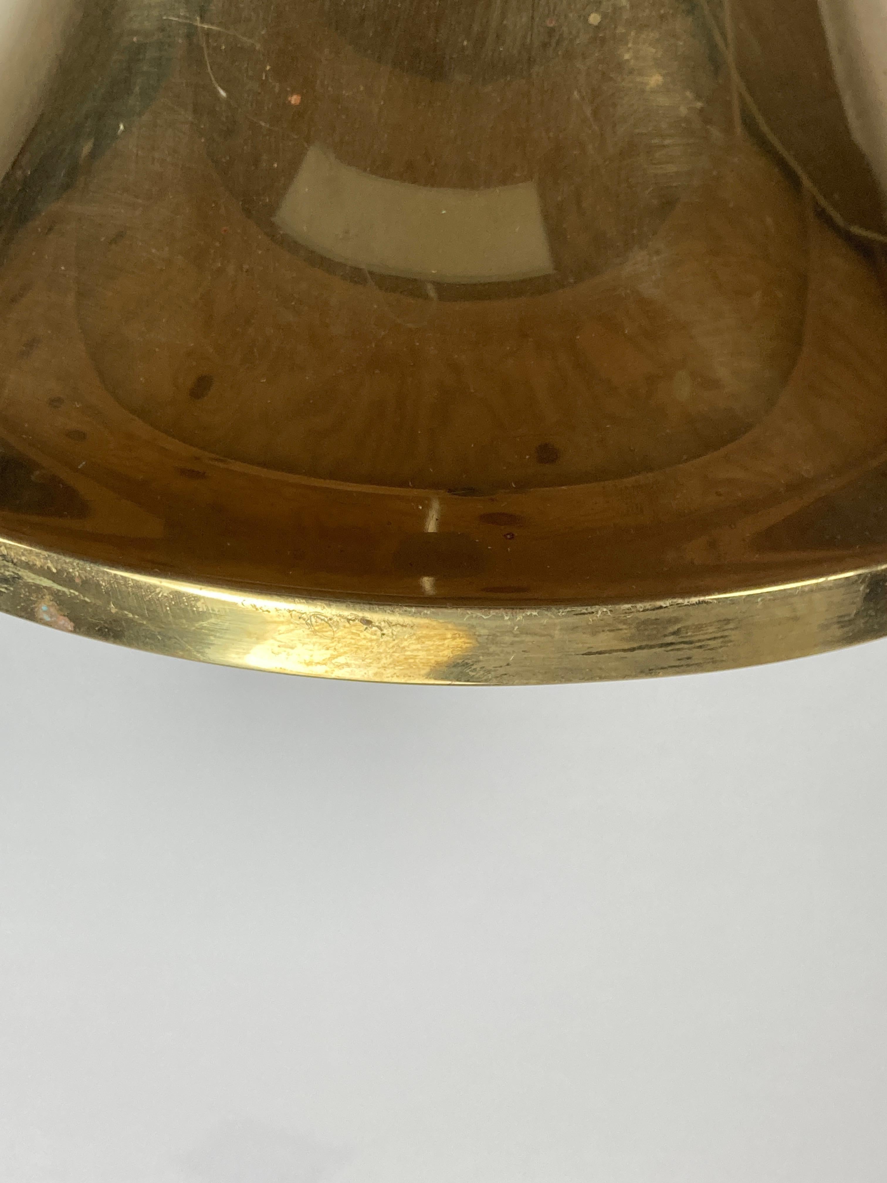 Ottone Lampada a sospensione scandinava in ottone di Hans-Agne Jakobsson, Svezia anni '60 in vendita
