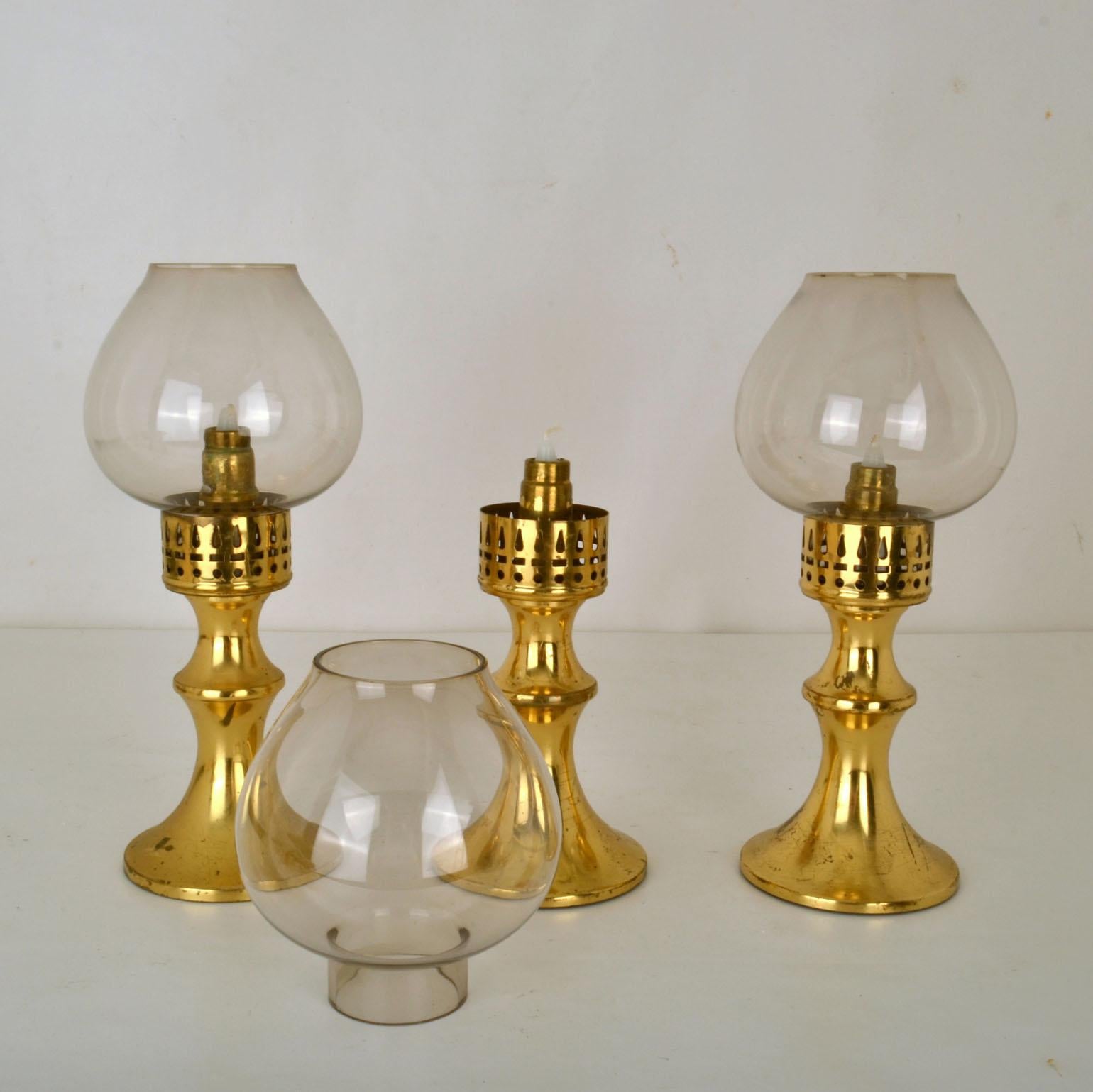 brass candle lanterns