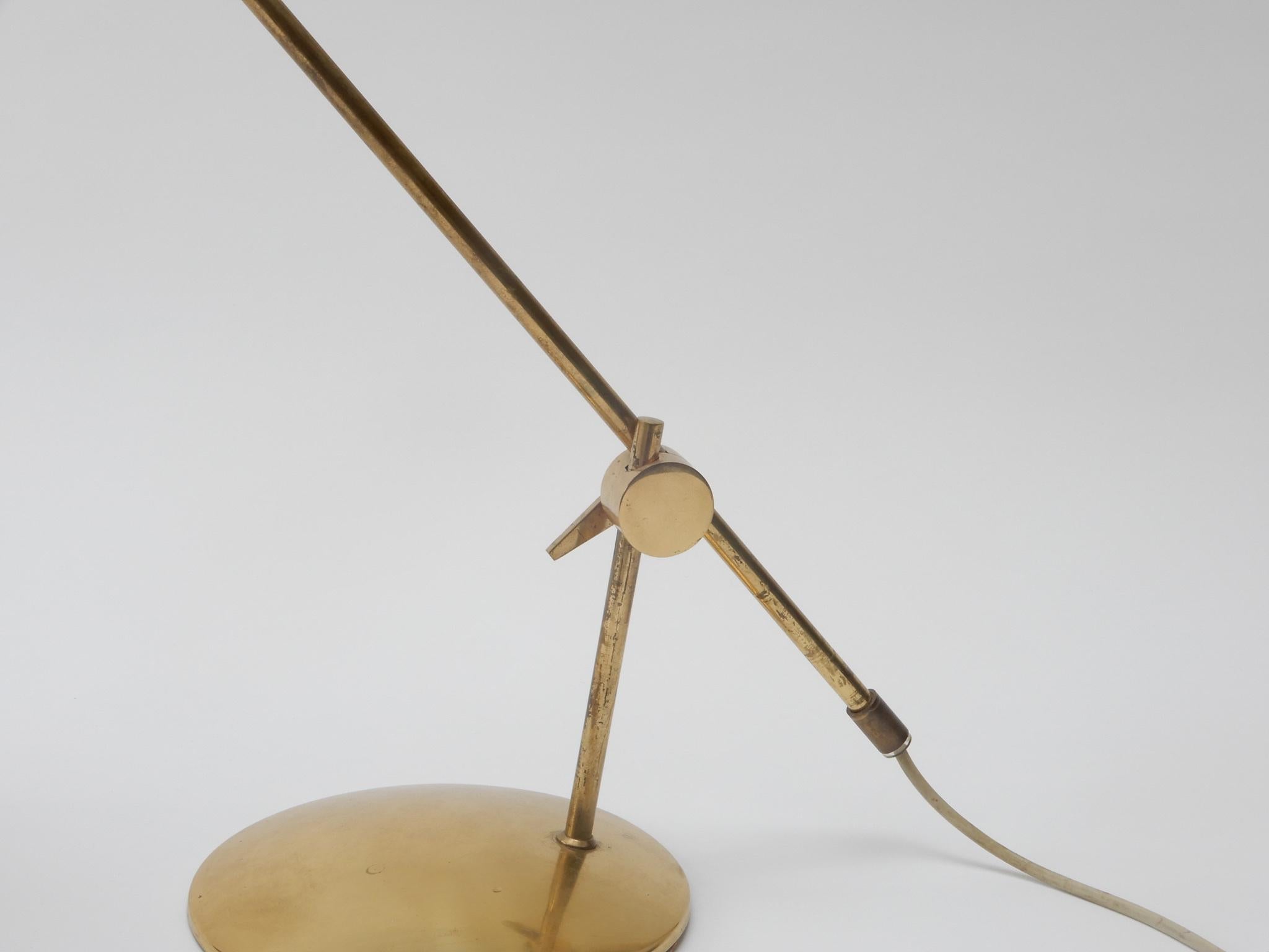 Scandinavian Brass Table Lamp, 1960s In Good Condition In London, GB
