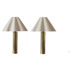 Skandinavische Tischlampe aus Messing, 1960er Jahre, 2er-Set