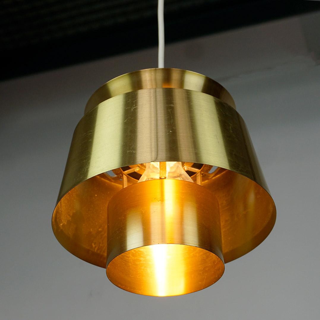 Scandinavian Brass Tivoli Pendant Lamp by Jorn Utzon for Nordisk Solar Sweden 2