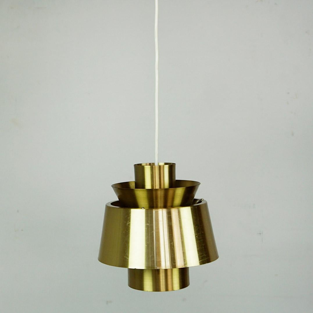 Swedish Scandinavian Brass Tivoli Pendant Lamp by Jorn Utzon for Nordisk Solar Sweden