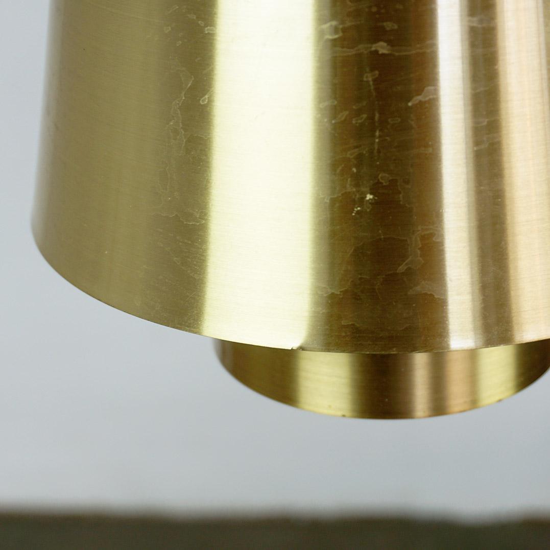 Plated Scandinavian Brass Tivoli Pendant Lamp by Jorn Utzon for Nordisk Solar Sweden