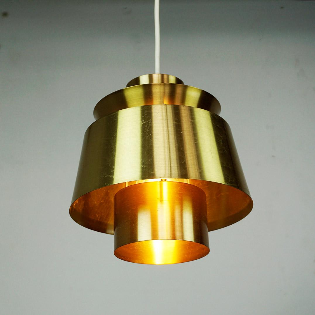 Scandinavian Brass Tivoli Pendant Lamp by Jorn Utzon for Nordisk Solar Sweden 1