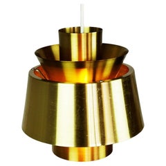 Scandinavian Brass Tivoli Pendant Lamp by Jorn Utzon for Nordisk Solar Sweden
